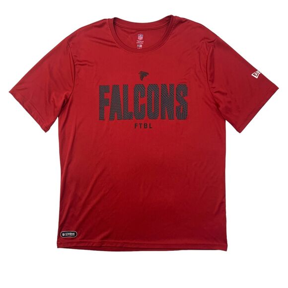 Atlanta Falcons T Shirt Mens L Large Red Combine Authentic NFL Team Apparel Tee - Picture 1 of 12